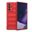 For Samsung Galaxy Note20 Ultra Magic Shield TPU + Flannel Phone Case(Red) - 1