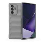 For Samsung Galaxy Note20 Ultra Magic Shield TPU + Flannel Phone Case(Grey) - 1