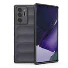 For Samsung Galaxy Note20 Ultra Magic Shield TPU + Flannel Phone Case(Dark Grey) - 1