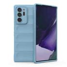For Samsung Galaxy Note20 Ultra Magic Shield TPU + Flannel Phone Case(Light Blue) - 1