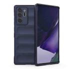 For Samsung Galaxy Note20 Ultra Magic Shield TPU + Flannel Phone Case(Dark Blue) - 1