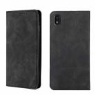 For ZTE Blade L210 Skin Feel Magnetic Flip Leather Phone Case(Black) - 1