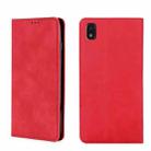 For ZTE Blade L210 Skin Feel Magnetic Flip Leather Phone Case(Red) - 1