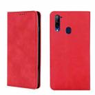 For ZTE Libero 5G Skin Feel Magnetic Flip Leather Phone Case(Red) - 1