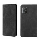 For Asus Zenfone 8 Skin Feel Magnetic Flip Leather Phone Case(Black) - 1