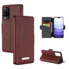 For vivo S9 MUXMA MX115 Cross Texture Oil Edge Flip Leather Phone Case(Red) - 1