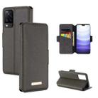 For vivo S9 MUXMA MX115 Cross Texture Oil Edge Flip Leather Phone Case(Grey) - 1