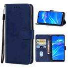 For Huawei Enjoy 9 Leather Phone Case(Blue) - 1