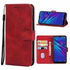 For Huawei Enjoy 9e Leather Phone Case(Red) - 1