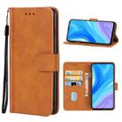 For Huawei Enjoy 10 Plus Leather Phone Case(Brown) - 1