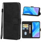 For Huawei Enjoy 10 Plus Leather Phone Case(Black) - 1