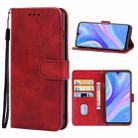 For Huawei Enjoy 10s Leather Phone Case(Red) - 1