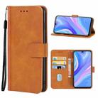 For Huawei Enjoy 10s Leather Phone Case(Brown) - 1