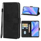 For Huawei Enjoy 10s Leather Phone Case(Black) - 1