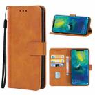 For Huawei Mate 20 Pro Leather Phone Case(Brown) - 1