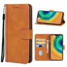 For Huawei Mate 30 Leather Phone Case(Brown) - 1
