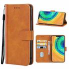 For Huawei Mate 30 Pro Leather Phone Case(Brown) - 1