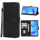 For Huawei nova 4e Leather Phone Case(Black) - 1