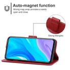 For Huawei P smart+ 2019 Leather Phone Case(Red) - 4