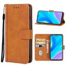 For Huawei P smart+ 2019 Leather Phone Case(Brown) - 1