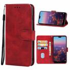 For Huawei P20 Leather Phone Case(Red) - 1