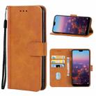 For Huawei P20 Leather Phone Case(Brown) - 1