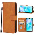 For Huawei P30 Lite Leather Phone Case(Brown) - 1