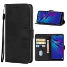 For Huawei Y6 2019 Leather Phone Case(Black) - 1