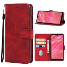 For Huawei Y7 2019 Leather Phone Case(Red) - 1