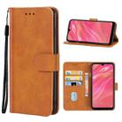 For Huawei Y7 2019 Leather Phone Case(Brown) - 1