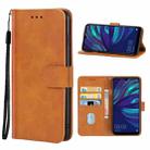 For Huawei Y7 Prime 2019 Leather Phone Case(Brown) - 1