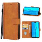 For Huawei Y9 2019 / Enjoy 9 Plus Leather Phone Case(Brown) - 1