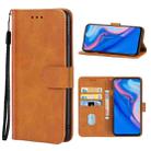 For Huawei Y9 Prime 2019 Leather Phone Case(Brown) - 1