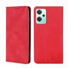 For OnePlus Nord CE 2 Lite 5G Skin Feel Magnetic Horizontal Flip Leather Phone Case(Red) - 1