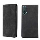 For OnePlus Nord CE 5G Skin Feel Magnetic Horizontal Flip Leather Phone Case(Black) - 1