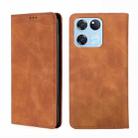 For OnePlus Ace Racing Skin Feel Magnetic Horizontal Flip Leather Phone Case(Light Brown) - 1