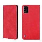 For Itel A48 Skin Feel Magnetic Horizontal Flip Leather Phone Case(Red) - 1