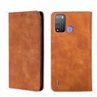 For Itel Vision 1 Pro Skin Feel Magnetic Horizontal Flip Leather Phone Case(Light Brown) - 1