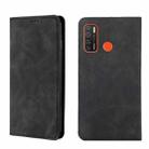 For Tecno Camon 15/Camon 15 Air Skin Feel Magnetic Horizontal Flip Leather Phone Case(Black) - 1