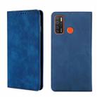 For Tecno Camon 15/Camon 15 Air Skin Feel Magnetic Horizontal Flip Leather Phone Case(Blue) - 1