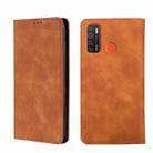 For Tecno Camon 15/Camon 15 Air Skin Feel Magnetic Horizontal Flip Leather Phone Case(Light Brown) - 1