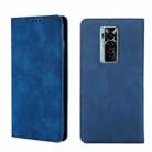 For Tecno Phantom X Skin Feel Magnetic Horizontal Flip Leather Phone Case(Blue) - 1