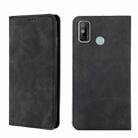 For Tecno Spark 6 Go Skin Feel Magnetic Horizontal Flip Leather Phone Case(Black) - 1