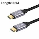 50cm 10Gbps USB-C / Type-C Male to Male Charging Data Transmission Cable - 1