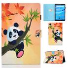 For Lenovo Tab M10 Plus 10.6 3rd Gen 2022 Colored Drawing Stitching Smart Leather Tablet Case(Bamboo bear) - 1