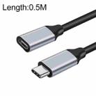 50cm 10Gbps USB-C / Type-C Male to Female Charging Data Transmission Extension Cable - 1