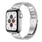 Small Waist Stainless Steel Watch Band For Apple Watch Series 9&8&7 41mm / SE 3&SE 2&6&SE&5&4 40mm / 3&2&1 38mm(Silver) - 1