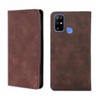 For DOOGEE X96 Pro Skin Feel Magnetic Horizontal Flip Leather Phone Case(Dark Brown) - 1