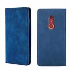 For Fujitsu Arrow Be4 Plus F-41B Skin Feel Magnetic Horizontal Flip Leather Phone Case(Blue) - 1