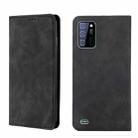 For Oukitel C25 Skin Feel Magnetic Horizontal Flip Leather Phone Case(Black) - 1